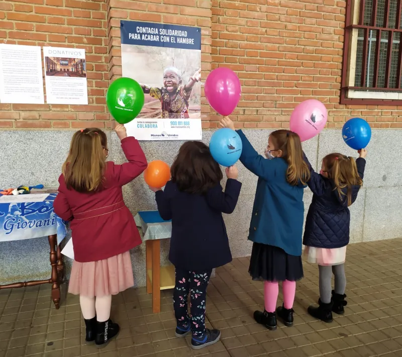Campaña de Manos Unidas 2021 en la parroquia de María Auxiliadora de Madrid