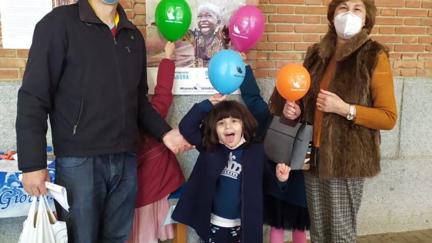Campaña de Manos Unidas 2021 en la parroquia de María Auxiliadora de Madrid