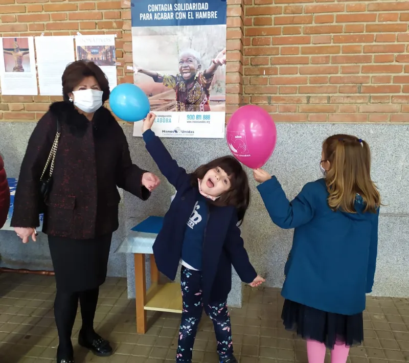 Campaña de Manos Unidas 2021 en la parroquia de María Auxiliadora de Madrid