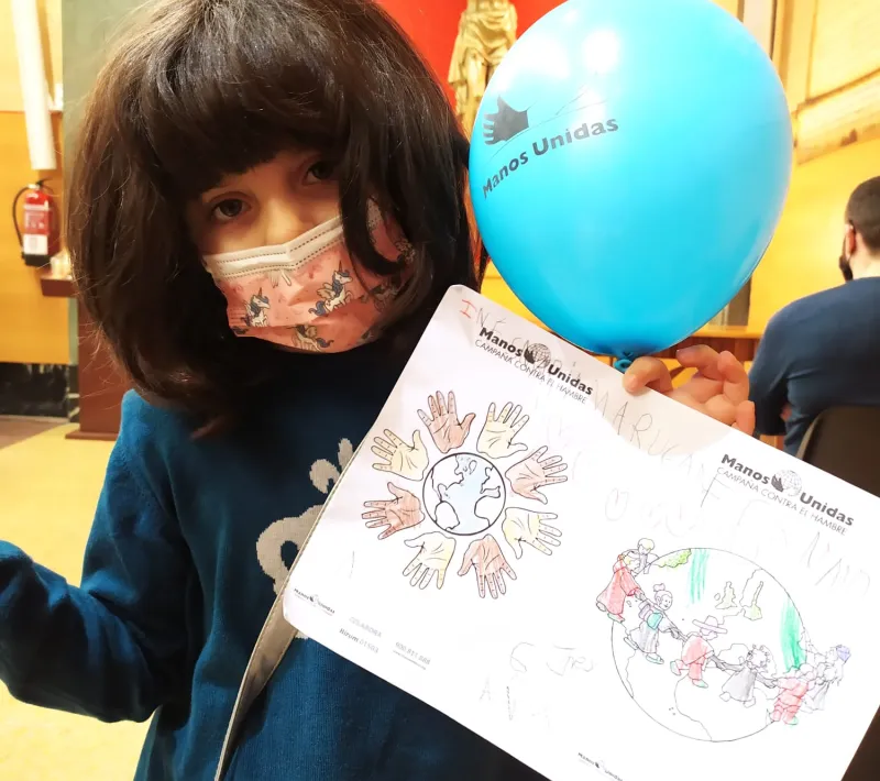 Campaña de Manos Unidas 2021 en la parroquia de María Auxiliadora de Madrid
