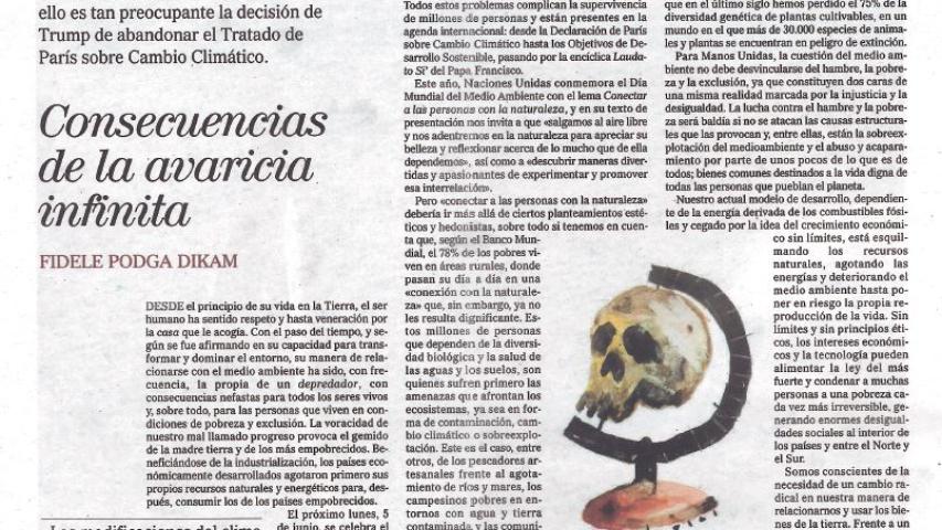 Artículo de opinión publicado en El Mundo