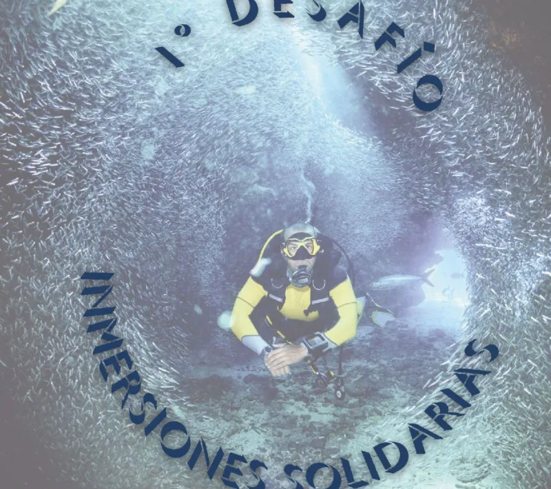 Cartel "I DESAFÍO INMERSIONES SOLIDARIAS"