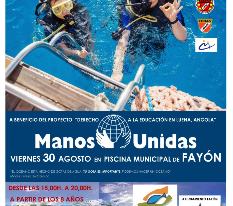 Cartel Bautismo Buceo Solidario FAYON