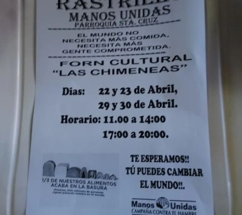 cartel mercadillo