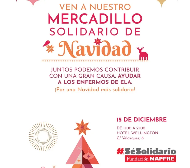 Cartel del Mercadillo Solidario Mapfre 2024
