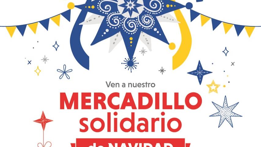 Cartel del Mercadillo Solidario de Navidad de Mapfre 2022
