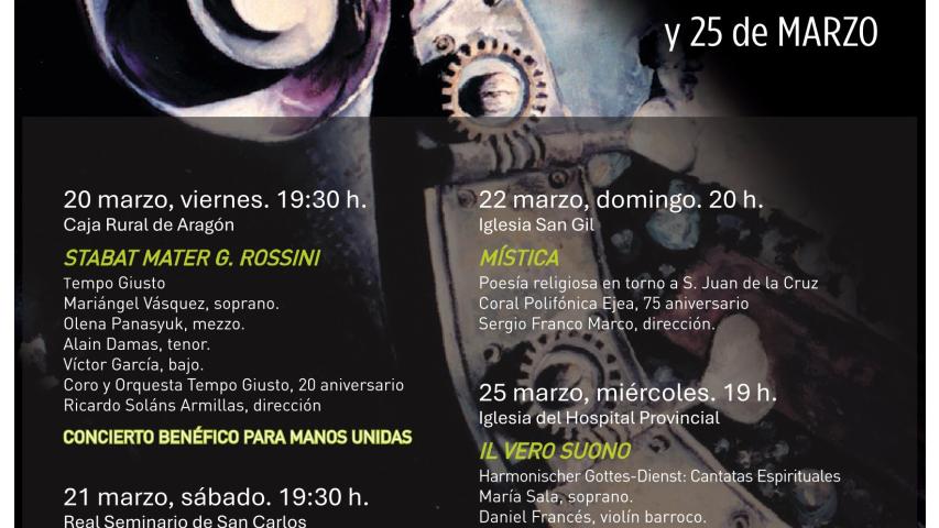 Cartel del Ciclo Música Sacra en Zaragoza. 2026