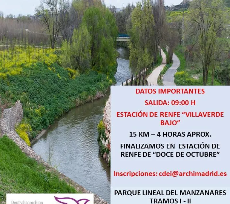 Cartel de la II Salida Senderista CDEI del Arzobispado de Madrid