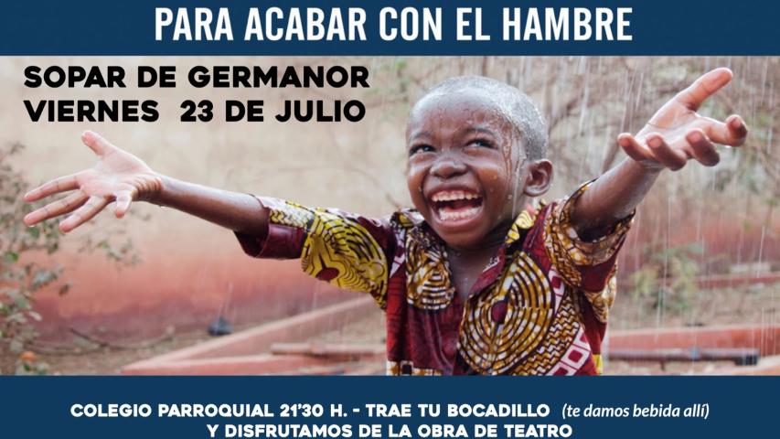 Cartel de la cena de hermandad de Canals.
