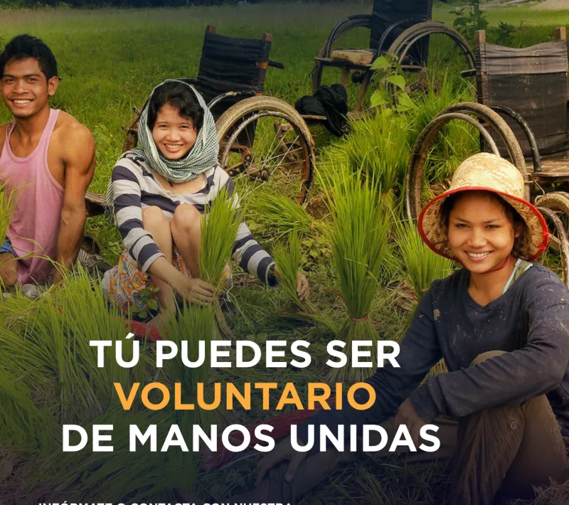 Colabora como voluntario de Manos Unidas