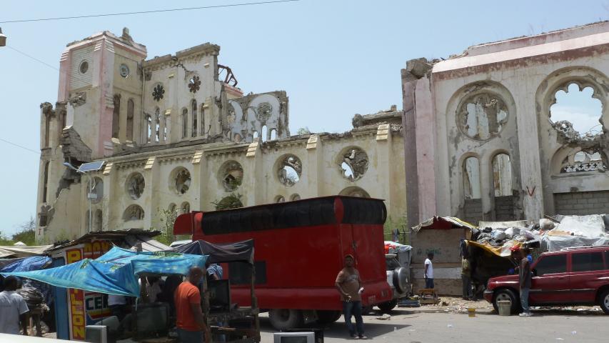 Estado actual de la catedral de Puerto Príncipe/ Foto: Manos Unidas