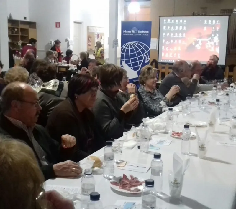 Cena del hambre Manos Unidas Urgell