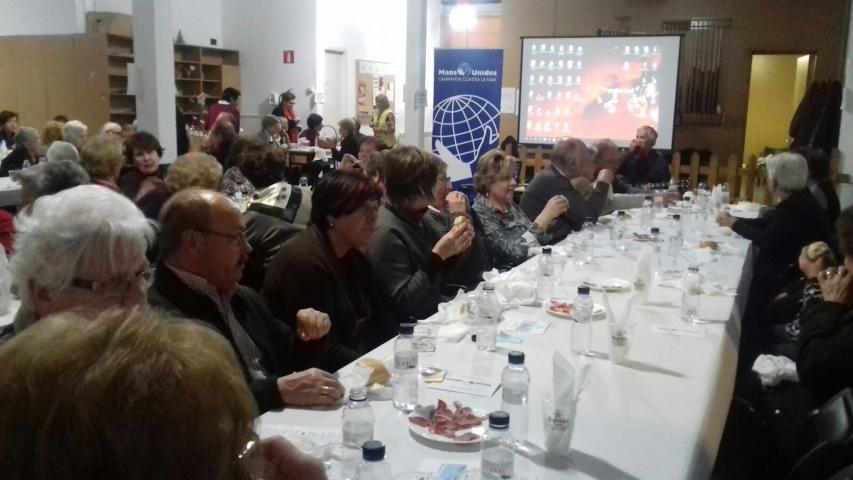 Cena del hambre Manos Unidas Urgell