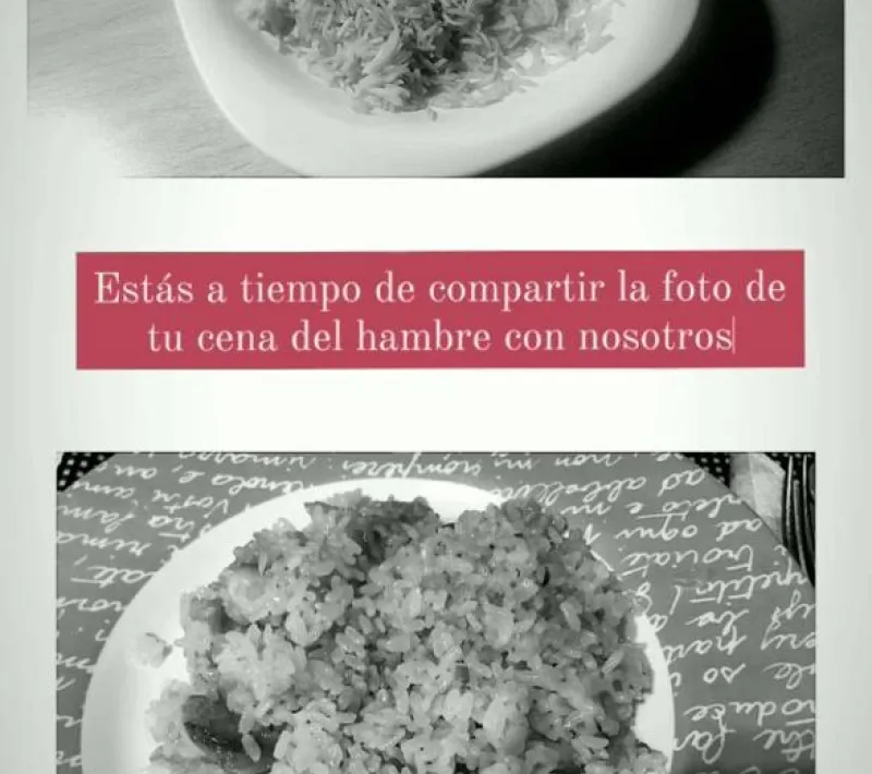 Cartel de la Cena del Hambre 2021 en el colegio SAFA de Madrid