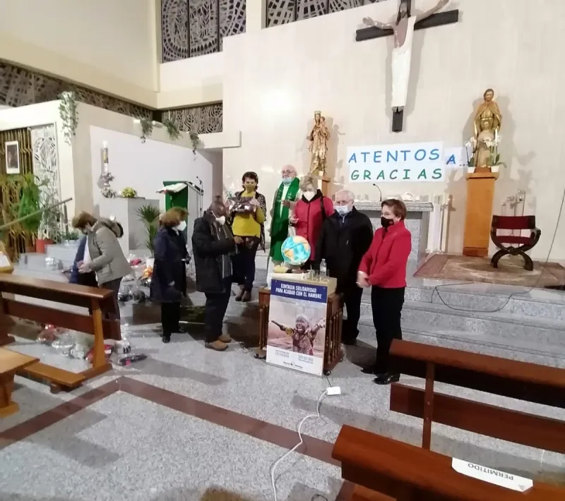Cena del Hambre 2021 en la parroquia de San José en Las Matas (Madrid)