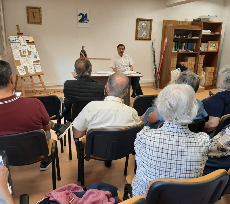 Charla del consiliario José Juan de Manos Unidas Madrid en octubre de 2023