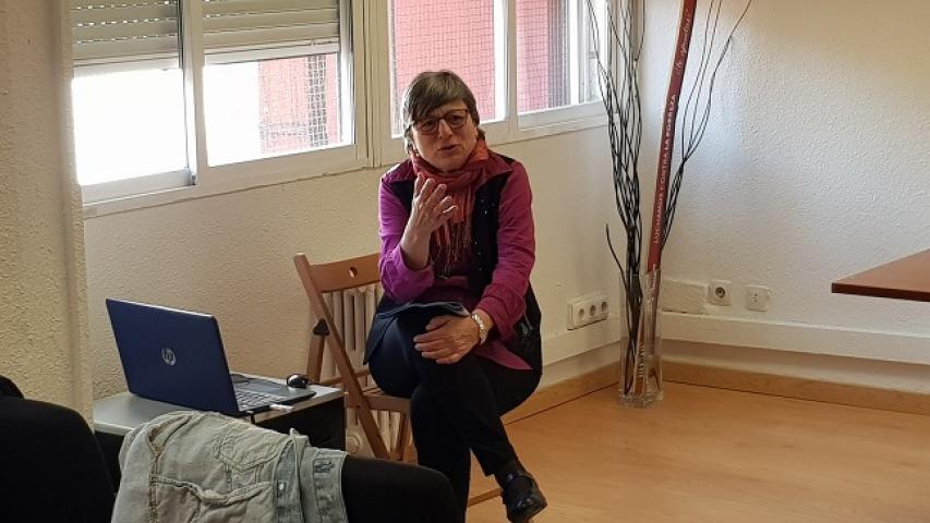 Charla de Pilar Gonzalez sobre el Congreso de Laicos 2020 en Manos Unidas Madrid