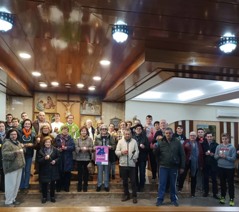comunidad parroquial s.pablo junto con seminario menor diocesano.ciudad real