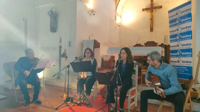 Concierto del cuarteto AMANI en La Hiruela (Madrid) a beneficio de Manos Unidas
