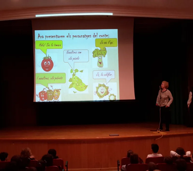 Cuentacuentos a párvulos del Colegio Sagrat Cor del Vendrell