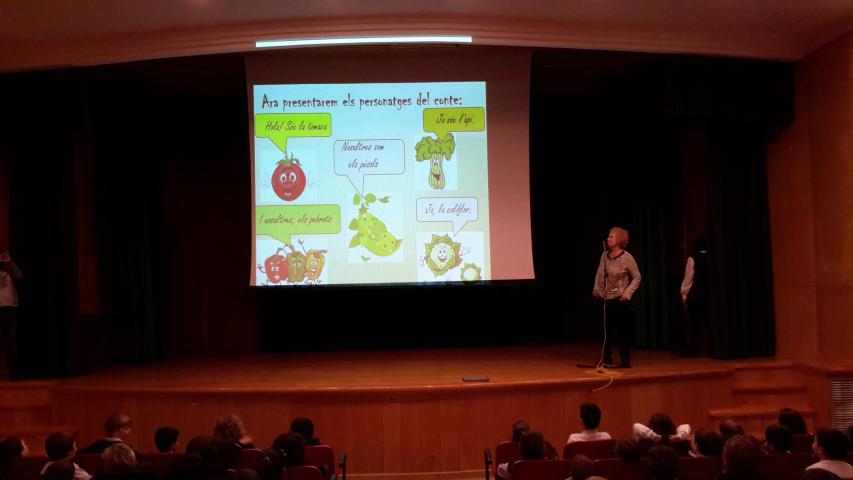Cuentacuentos a párvulos del Colegio Sagrat Cor del Vendrell