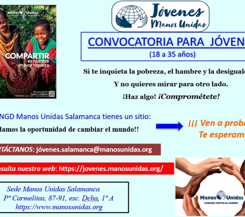 convocatoria jovenes manos unidas 2025 26