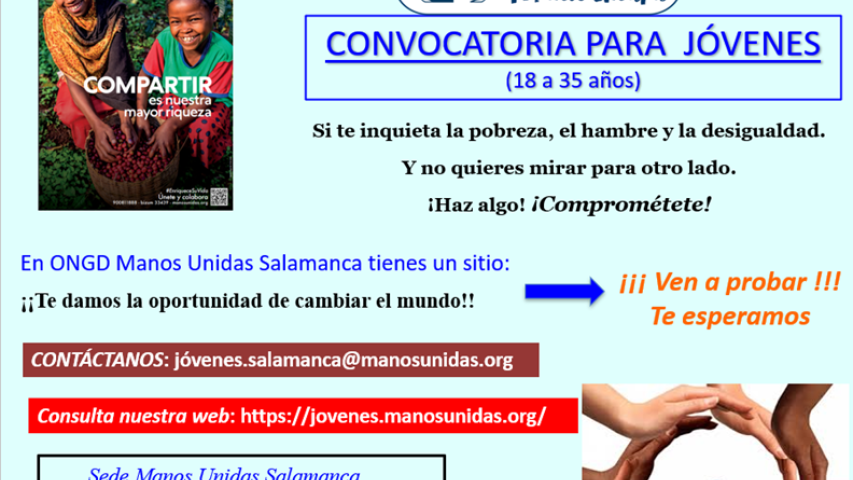 convocatoria jovenes manos unidas 2025 26