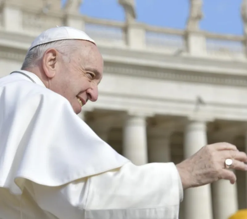 Diversos momentos de la Audiencia. Foto: Vatican News