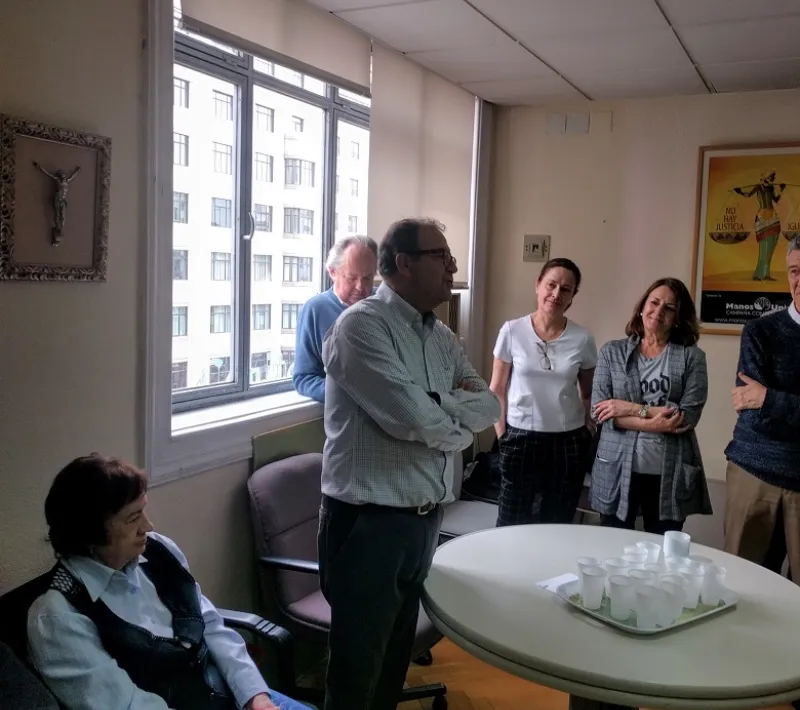 Homenaje a Gregorio por su tarea como Delegado de Manos Unidas Madrid