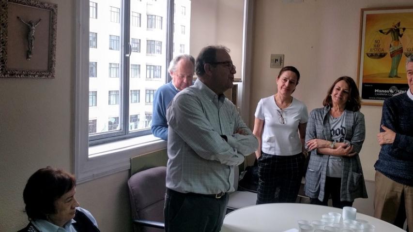 Homenaje a Gregorio por su tarea como Delegado de Manos Unidas Madrid
