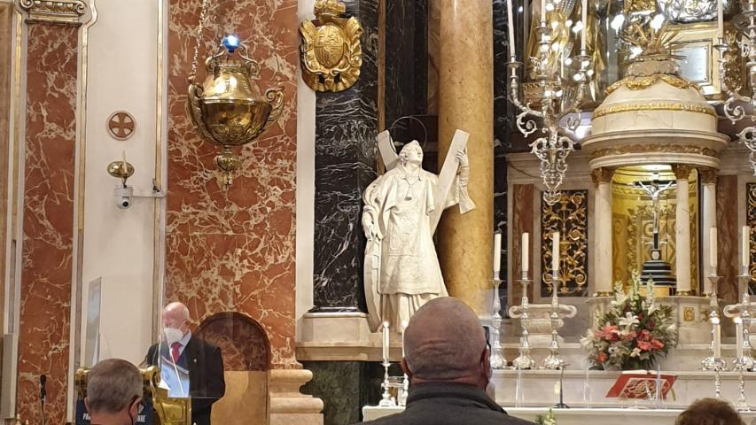 Misa en la Basílica de la Virgen delos Desamparados en el Día del Ayuno Voluntario. Manos Unidas Valencia