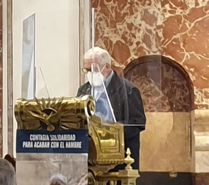 Misa en la Basílica de la Virgen delos Desamparados en el Día del Ayuno Voluntario. Manos Unidas Valencia