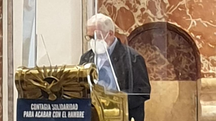 Misa en la Basílica de la Virgen delos Desamparados en el Día del Ayuno Voluntario. Manos Unidas Valencia