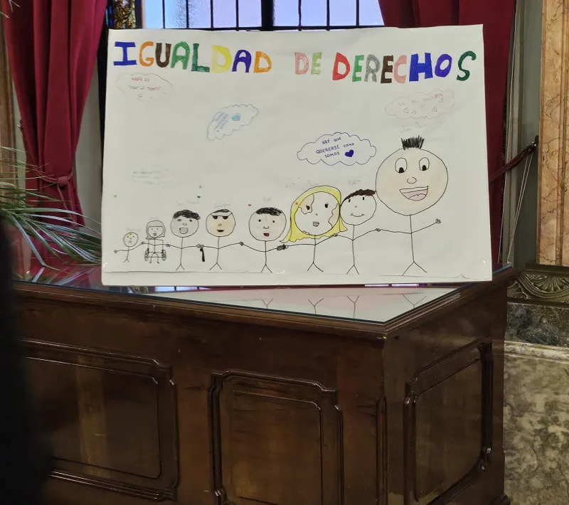 dibujo poster igualdad