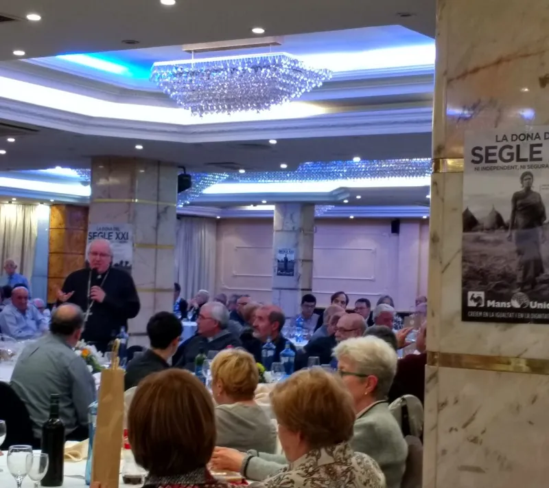 Discurso del obispo en la comida solidaria