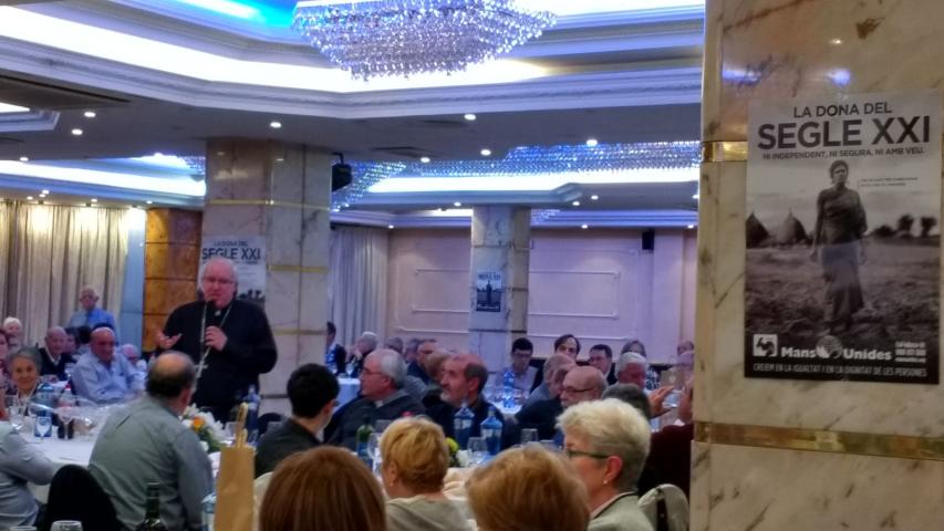 Discurso del obispo en la comida solidaria