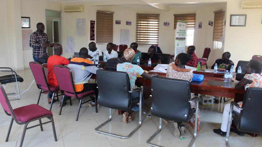 director programms giving official closure of the vsla mentors training