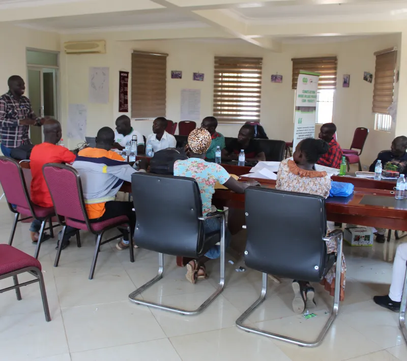 director programms giving official closure of the vsla mentors training