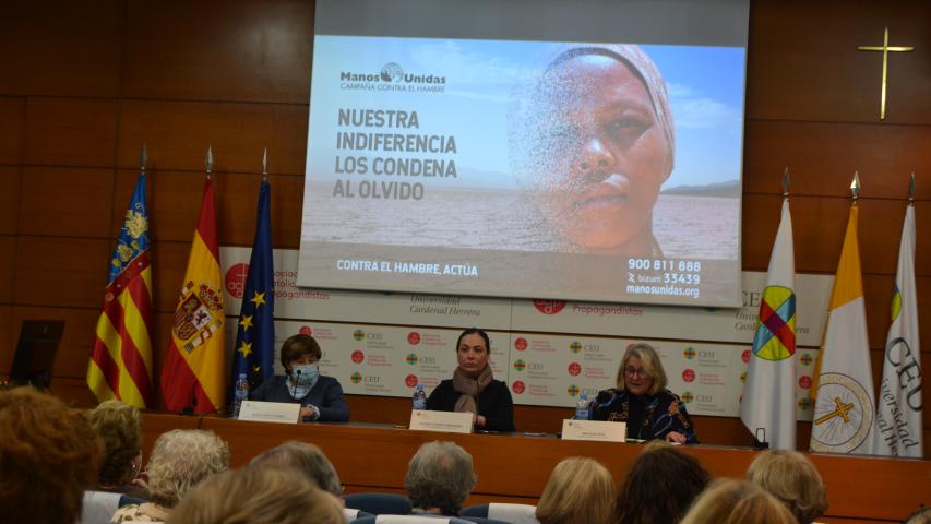 Presentación de la Campaña 63 en Manos Unidas Valencia, en el Palacio de Colomina CEU.