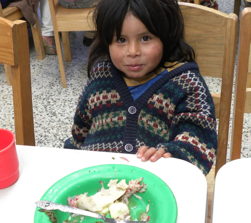 Ejemplo de proyecto al que se destinan los donativos de la Cena del Hambre.