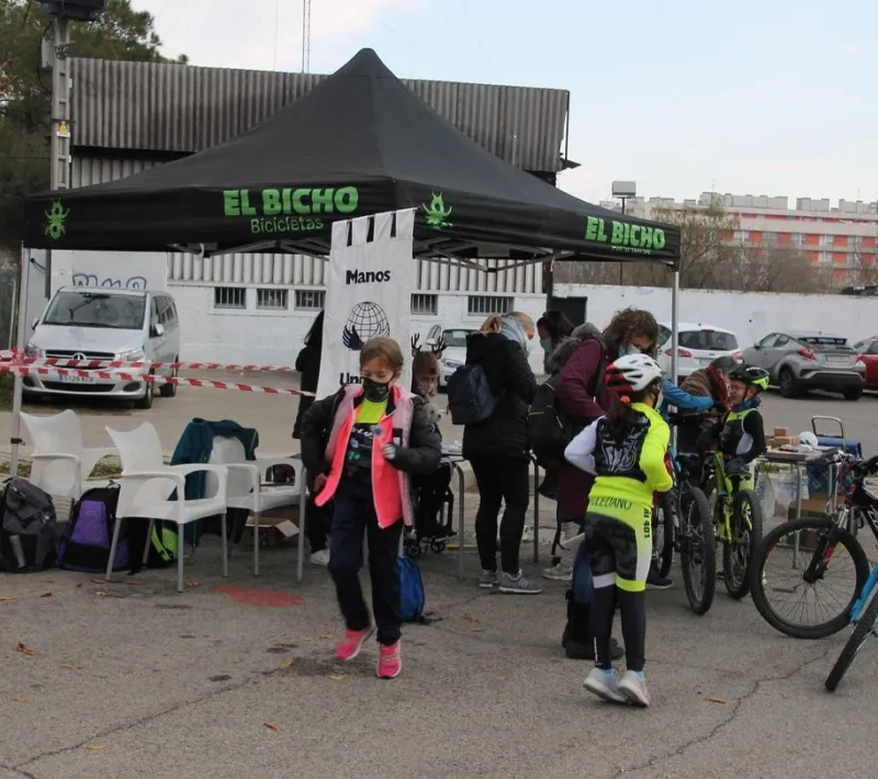 duatlon solidario parla recogida de dorsal