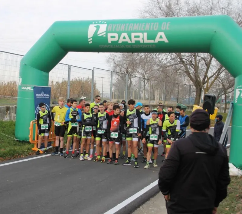 duatlon solidario parla salida mayores