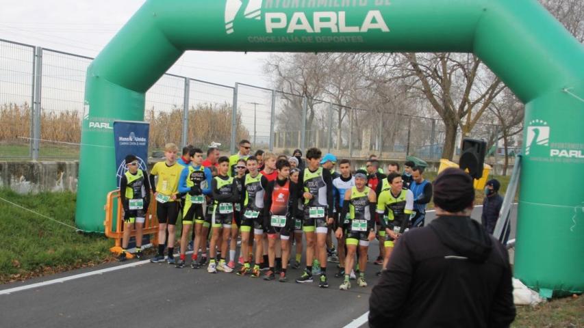 duatlon solidario parla salida mayores