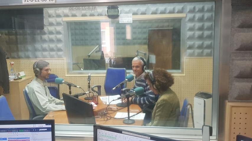 Voluntarios de Manos Unidas Madrid y Jorge Naranjo en el programa Iglesia Viva de Radio María