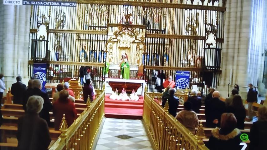 Eucaristía en la Iglesia Catedral Santa Maria de Murcia