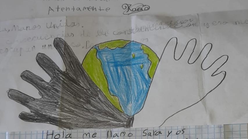 Exposición "Cuidemos el Planeta" en el CP Sierra Oeste de Sta. María de la Alameda (Madrid)