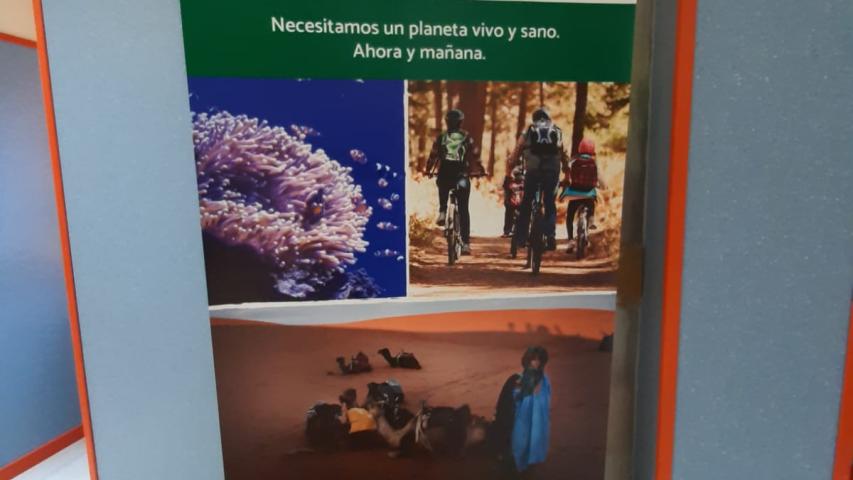 Exposición "Cuidemos el Planeta" en el CP Sierra Oeste de Sta. María de la Alameda (Madrid)