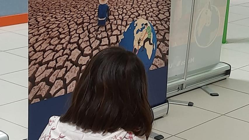 Exposición "Cuidemos el Planeta" en el CP Sierra Oeste de Sta. María de la Alameda (Madrid)