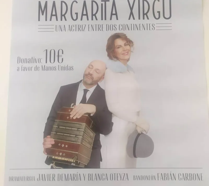 Cartel de la obra de teatro representada en Denia a beneficio de Manos Unidas Valencia.