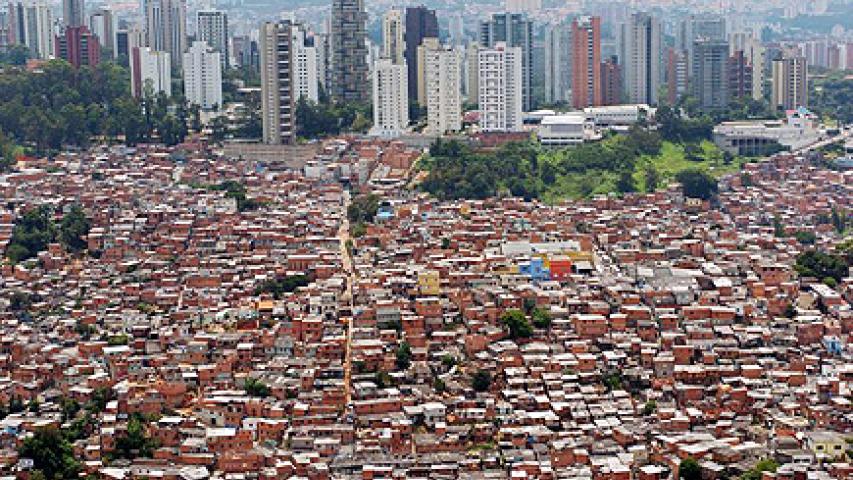 Una favela en Brasil